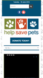 Mobile Screenshot of helpsavepets.org